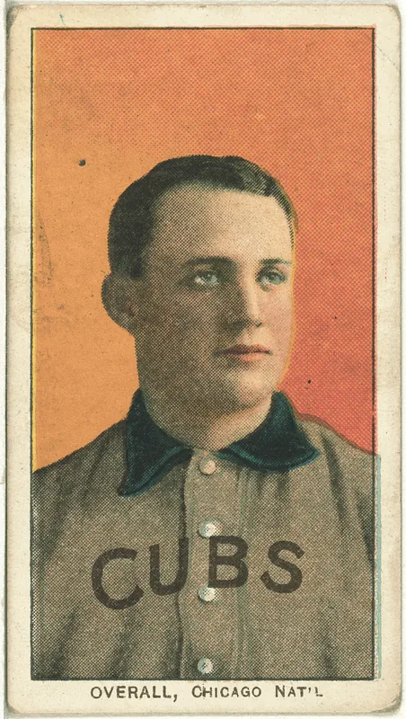 Front of Orval Overall card, 1909 T206 White Borders, catalog no. 3757