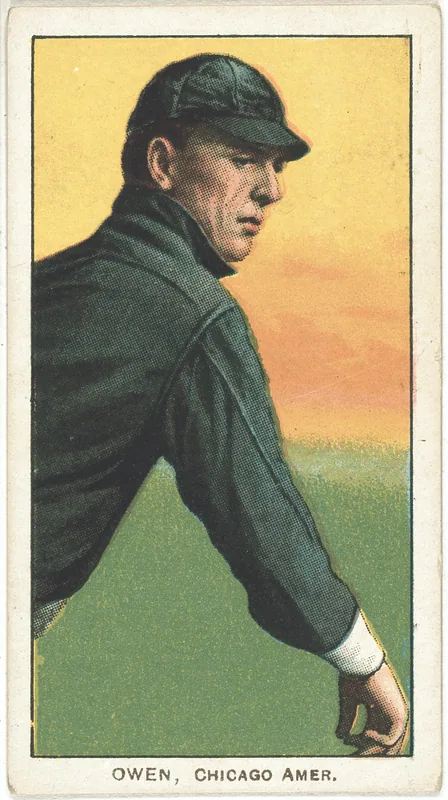Front of Frank Owen card, 1909 T206 White Borders, catalog no. 3769
