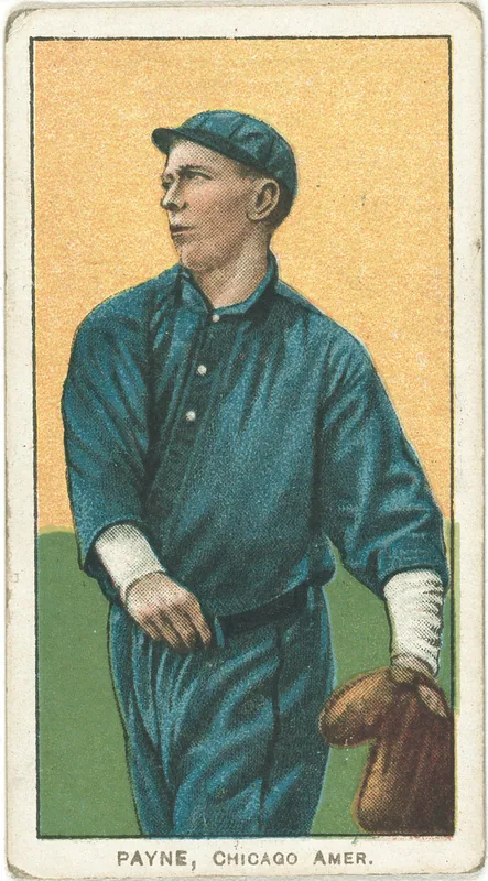 Front of Fred Payne card, 1909 T206 White Borders, catalog no. 3818