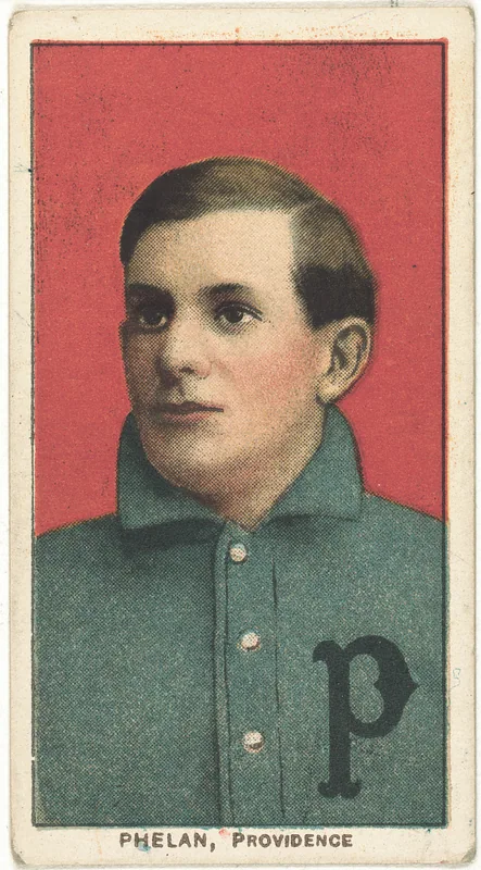 Front of John Phelan card, 1909 T206 White Borders, catalog no. 3904
