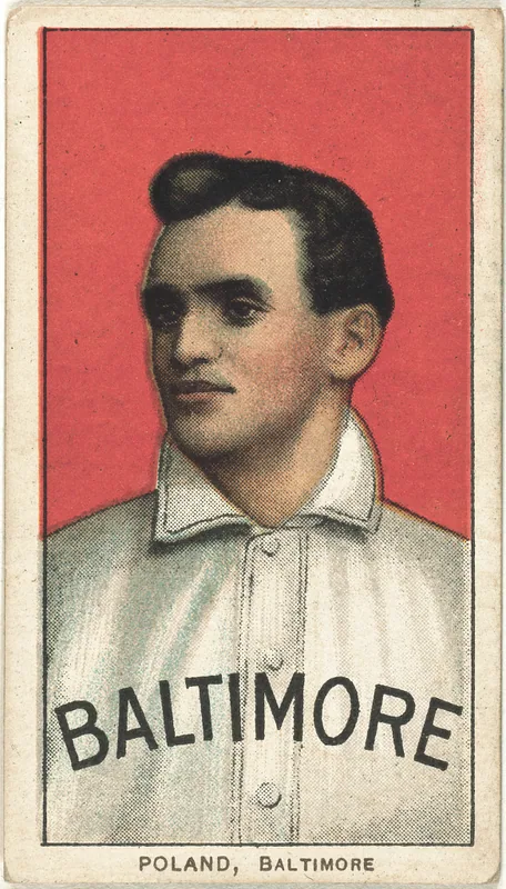 Front of Phil Poland card, 1909 T206 White Borders, catalog no. 3940