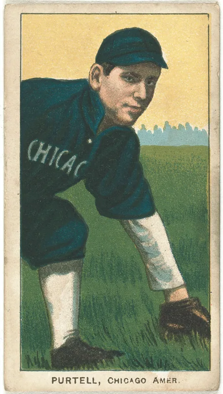 Front of Billy Purtell card, 1909 T206 White Borders, catalog no. 3965