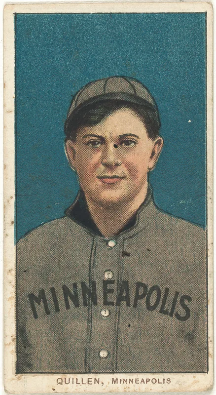 Front of Lee Quillen card, 1909 T206 White Borders, catalog no. 3989