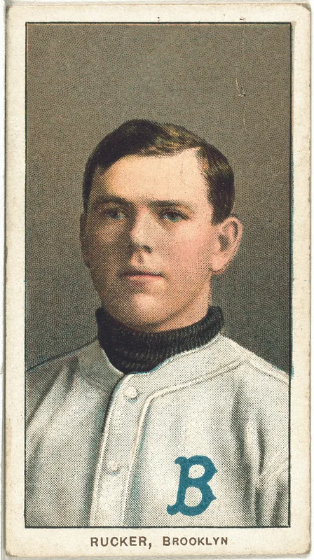 Front of Nap Rucker card, 1909 T206 White Borders, catalog no. 4109