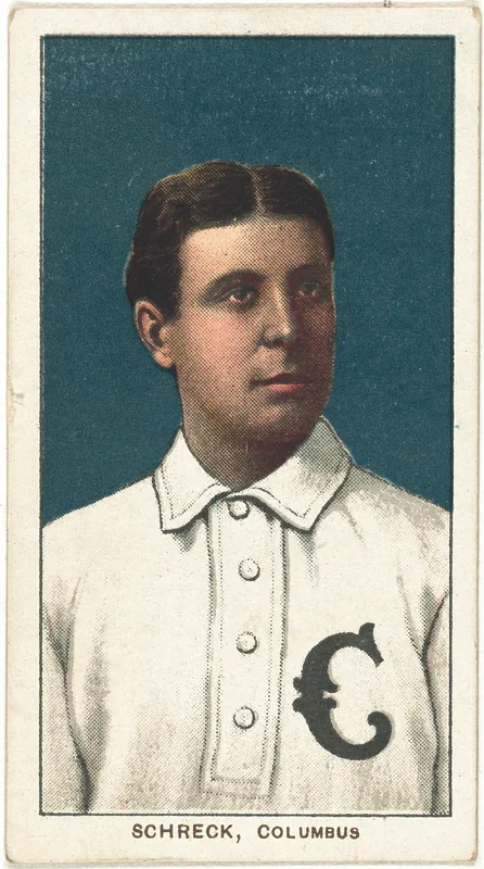 Front of Ossee Schreckengost card, 1909 T206 White Borders, catalog no. 4246