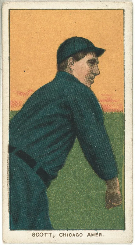 Front of Jim Scott card, 1909 T206 White Borders, catalog no. 4278