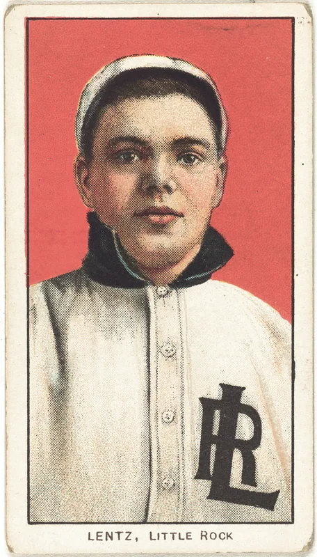 Front of Harry Sentz card, 1909 T206 White Borders, catalog no. 4285