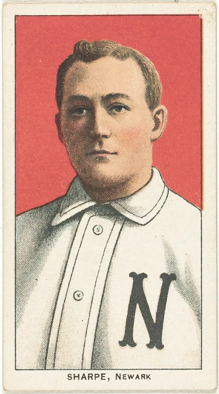 Front of Bud Sharpe card, 1909 T206 White Borders, catalog no. 4339
