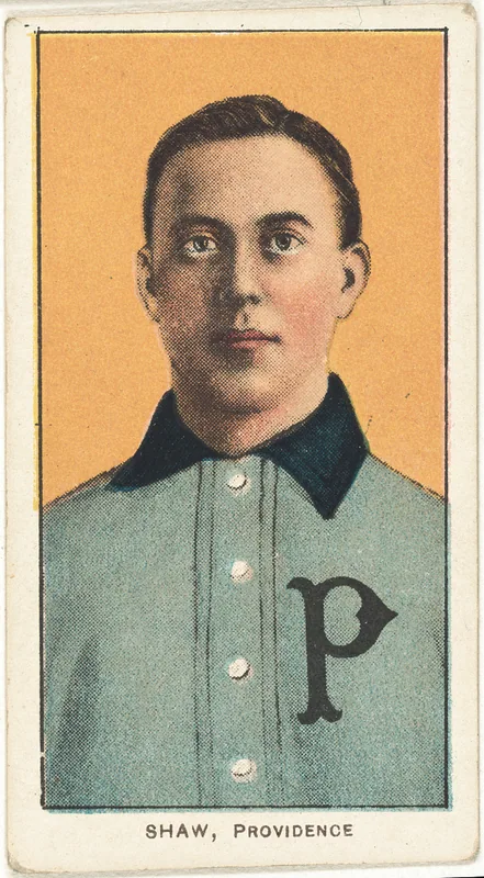 Front of Hunky Shaw card, 1909 T206 White Borders, catalog no. 4358