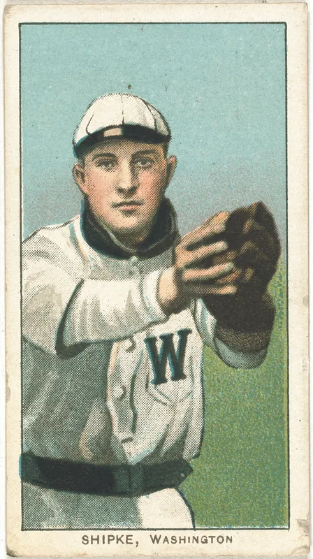 Front of Bill Shipke card, 1909 T206 White Borders, catalog no. 4389