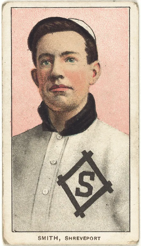 Front of Carlos Smith card, 1909 T206 White Borders, catalog no. 4409