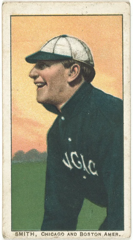 Front of Frank Smith card, 1909 T206 White Borders, catalog no. 4413