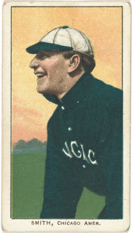 Front of Frank Smith card, 1909 T206 White Borders, catalog no. 4427