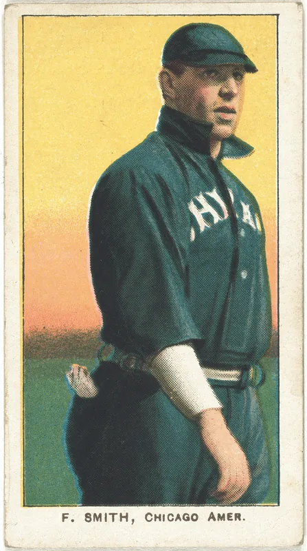 Front of Frank Smith card, 1909 T206 White Borders, catalog no. 4436