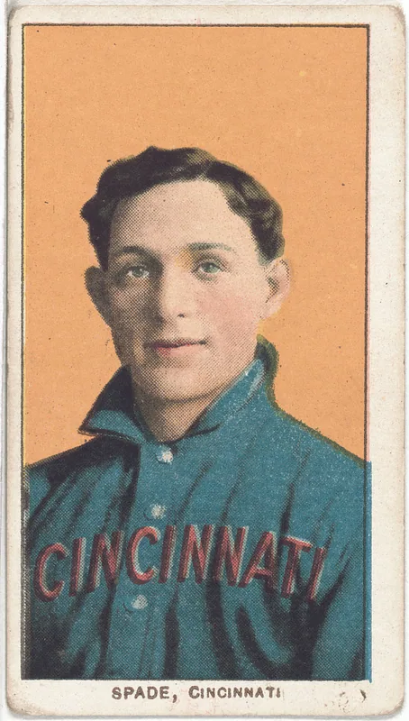 Front of Bob Spade card, 1909 T206 White Borders, catalog no. 4500
