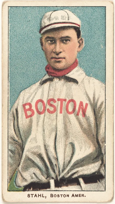 Front of Jake Stahl card, 1909 T206 White Borders, catalog no. 4525