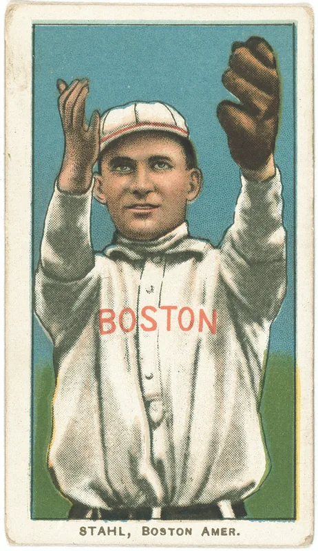 Front of Jake Stahl card, 1909 T206 White Borders, catalog no. 4536