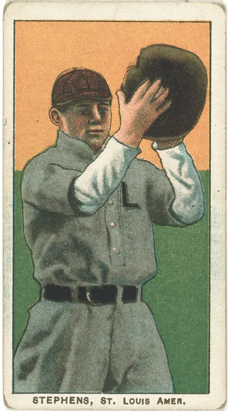 Front of Jim Stephens card, 1909 T206 White Borders, catalog no. 4601