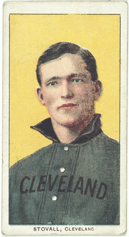 Front of George Stovall card, 1909 T206 White Borders, catalog no. 4635