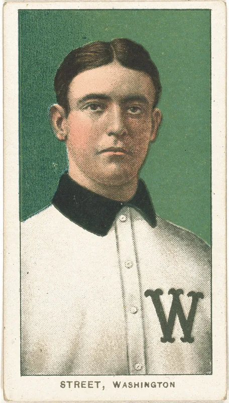 Front of Gabby Street card, 1909 T206 White Borders, catalog no. 4674