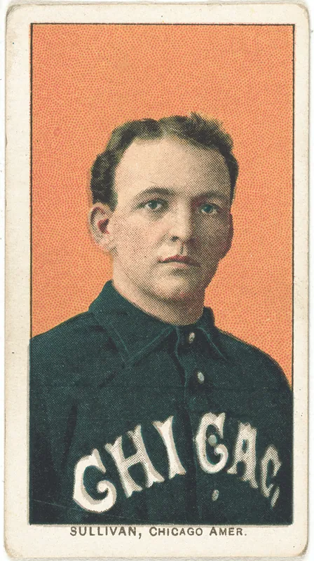 Front of Billy Sullivan card, 1909 T206 White Borders, catalog no. 4679