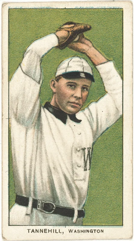 Front of Jesse Tannehill card, 1909 T206 White Borders, catalog no. 4731