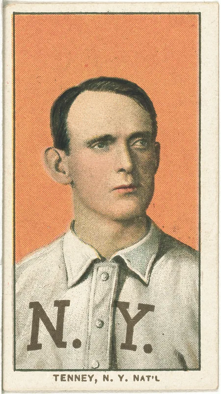 Front of Fred Tenney card, 1909 T206 White Borders, catalog no. 4776