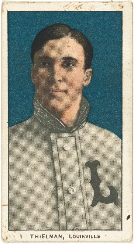 Front of Jake Thielman card, 1909 T206 White Borders, catalog no. 4789