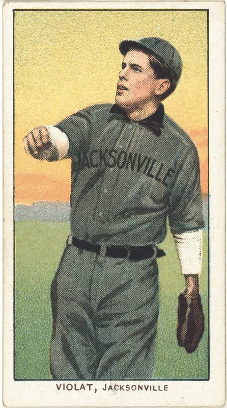 Front of Juan Viola card, 1909 T206 White Borders, catalog no. 4891