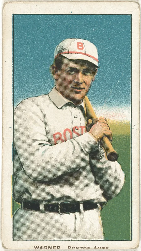 Front of Heinie Wagner card, 1909 T206 White Borders, catalog no. 4918