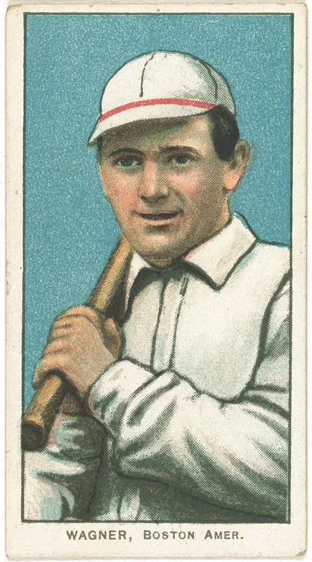 Front of Heinie Wagner card, 1909 T206 White Borders, catalog no. 4926