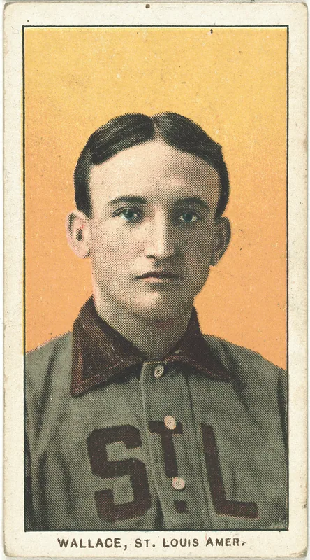Front of Bobby Wallace card, 1909 T206 White Borders, catalog no. 4949