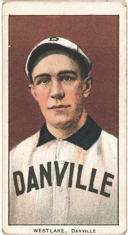 Front of James Westlake card, 1909 T206 White Borders, catalog no. 4984