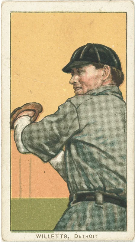 Front of Ed Willett card, 1909 T206 White Borders, catalog no. 5083
