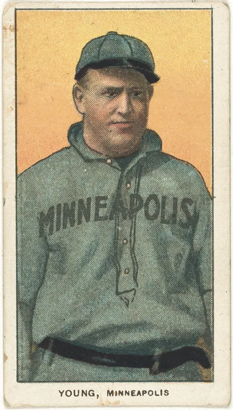 Front of Irv Young card, 1909 T206 White Borders, catalog no. 5246