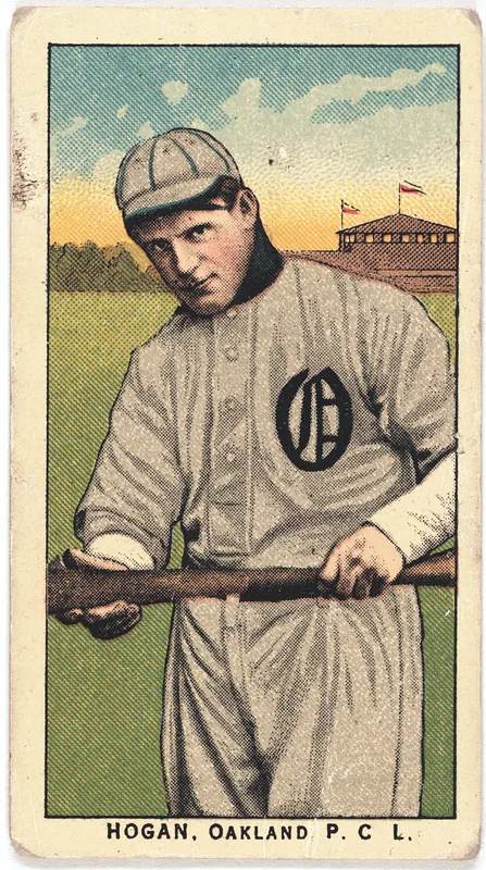 Front of Willie Hogan card, 1909 T212 Obak, catalog no. 38