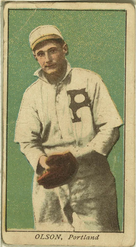 Front of Ivy Olson card, 1909 T212 Obak, catalog no. 57