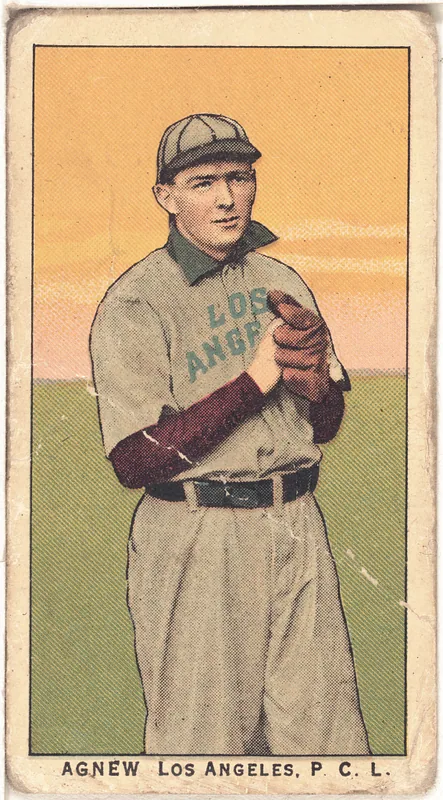 Front of James Agnew card, 1909 T212 Obak, catalog no. 77