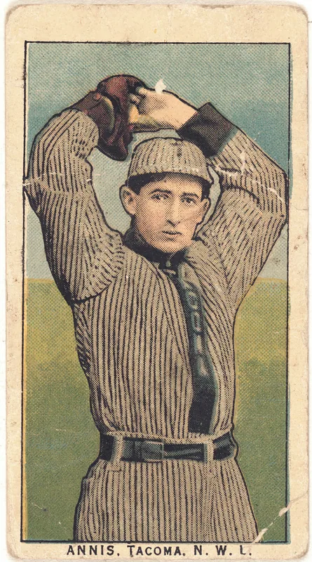 Front of Fred Annis card, 1909 T212 Obak, catalog no. 80