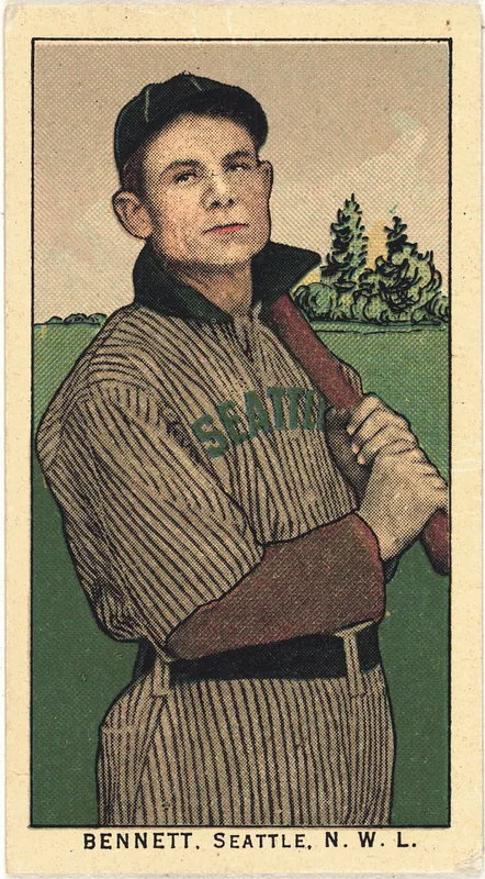 Front of Pug Bennett card, 1909 T212 Obak, catalog no. 85