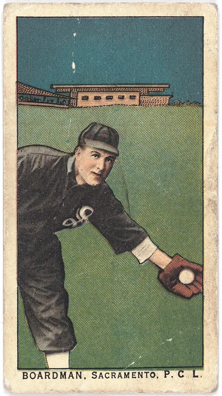 Front of Louis Boardman card, 1909 T212 Obak, catalog no. 89