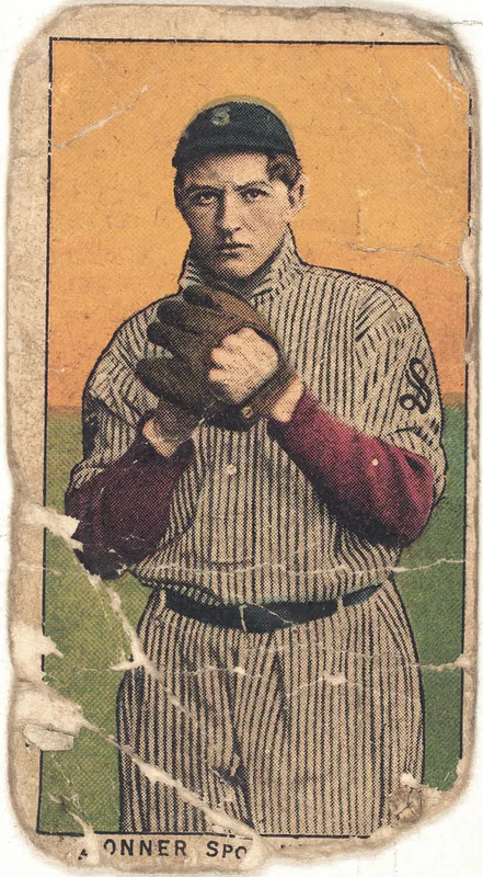 Front of Al Bonner card, 1909 T212 Obak, catalog no. 91