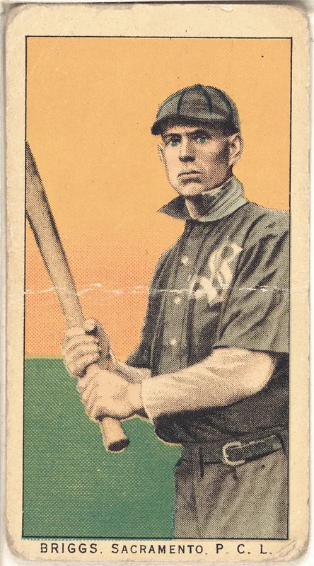Front of Joseph Briggs card, 1909 T212 Obak, catalog no. 96