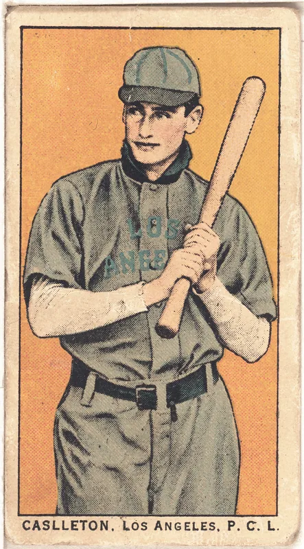 Front of Roy Castleton card, 1909 T212 Obak, catalog no. 113