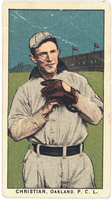 Front of Tyler Christian card, 1909 T212 Obak, catalog no. 115
