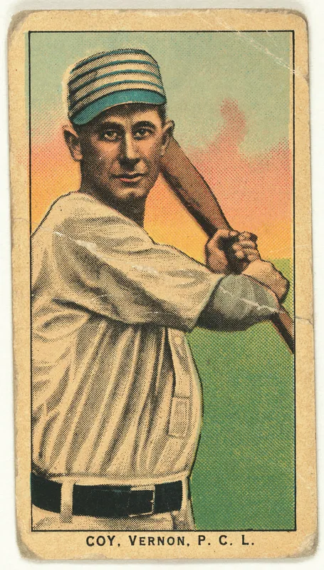 Front of Bert Coy card, 1909 T212 Obak, catalog no. 118