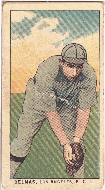 Front of Del Delmas card, 1909 T212 Obak, catalog no. 127