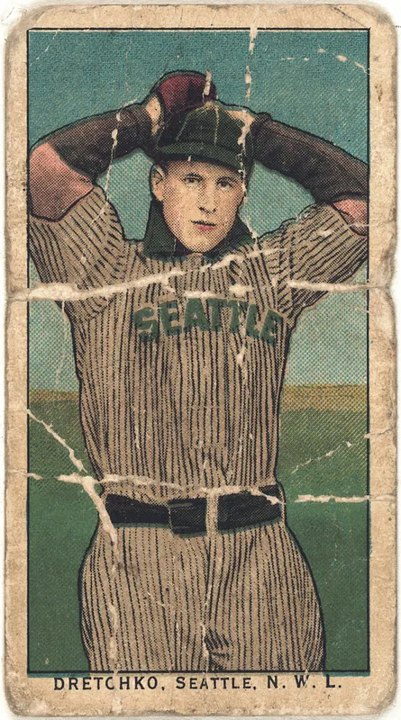 Front of Alvin Dretchko card, 1909 T212 Obak, catalog no. 129