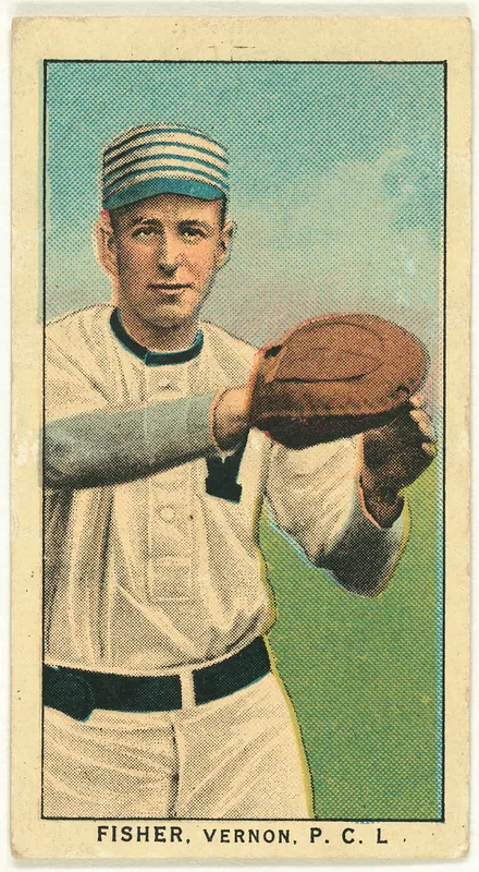 Front of Robert Fisher card, 1909 T212 Obak, catalog no. 133