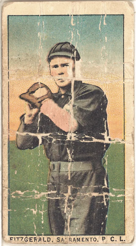Front of John Fitzgerald card, 1909 T212 Obak, catalog no. 134